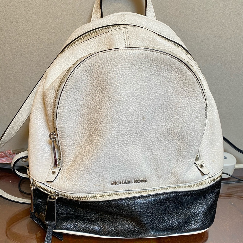 Michael Kors Backpack black and white